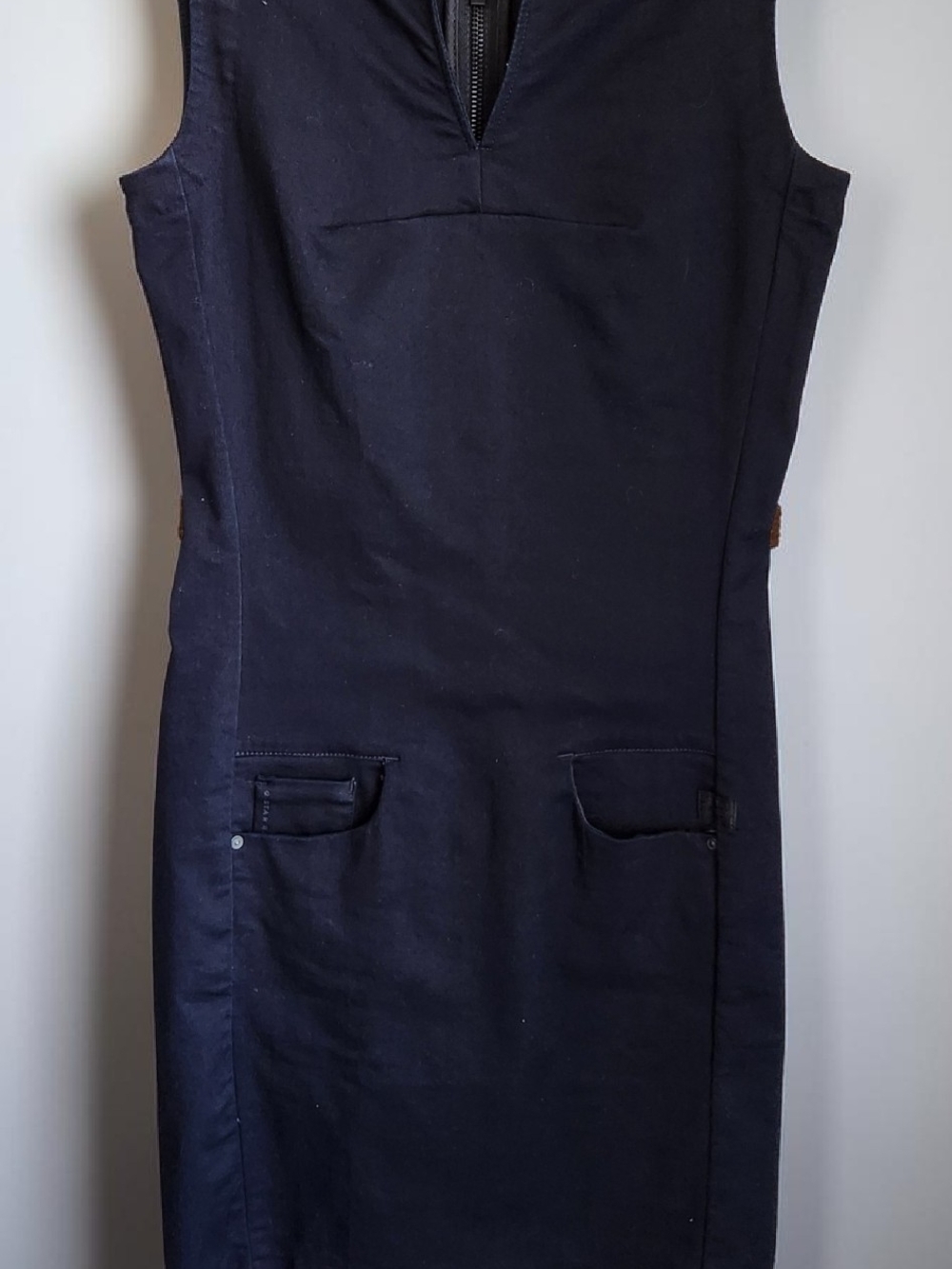 G-Star Navy Sleeveless Midi Dress